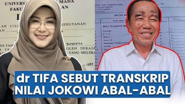 Dokter Tifa Bongkar Transkrip Nilai Jokowi: Ini Abal-Abal!