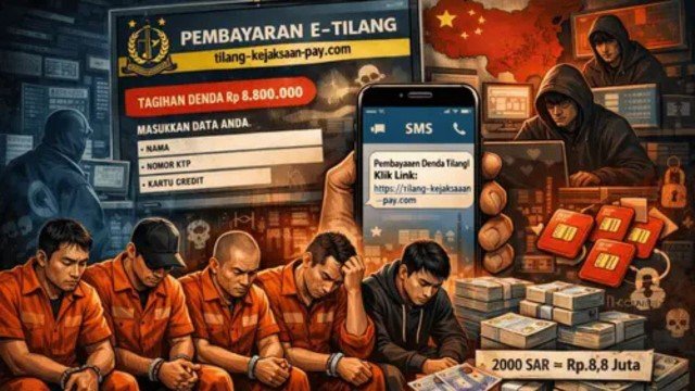 Hati-Hati Klik Tautan e-Tilang! Bareskrim Bongkar 124 Situs ‘Phishing’ Garapan Kaki Tangan WN China