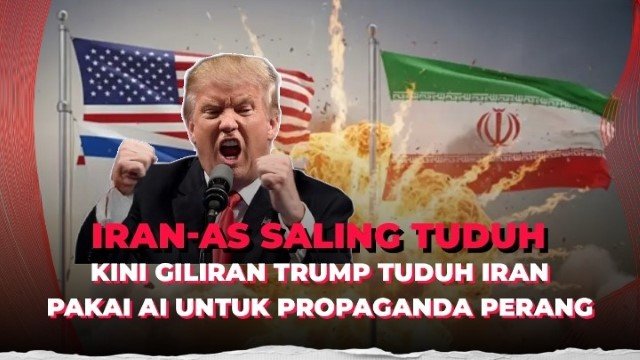 HEBOH Pernyataan Trump! Iran Dituding Gunakan AI untuk Ciptakan Ilusi Kemenangan Perang dan Sebar Berita Palsu