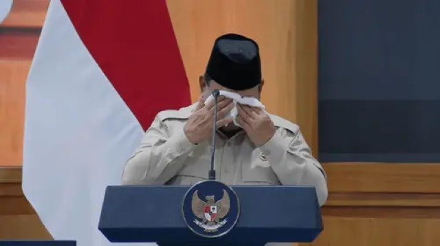 MOMEN Prabowo Menangis Saat Bicara Bantuan untuk Palestina