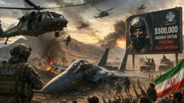 AS Cari Pilotnya Yang Jatuh, Sementara Iran Jadikan Buruan Sayembara!