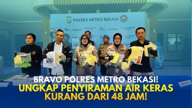 Terungkap! Ini Yang Melatarbelakangi Penyiraman Air Keras di Bekasi