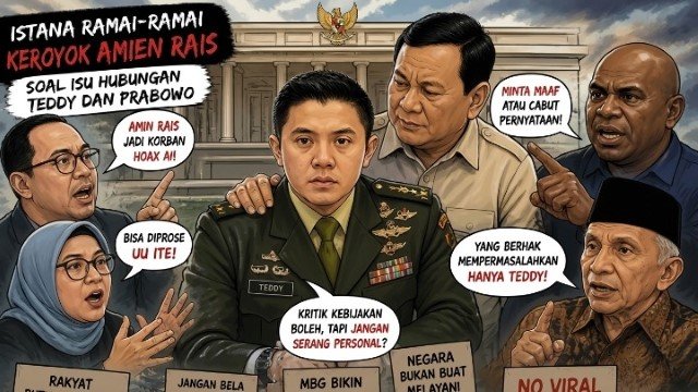 Bikin Istana Kebakaran Jenggot! Amien Rais ‘Dikeroyok’ Habis-Habisan Gara-Gara Isu Teddy & Prabowo