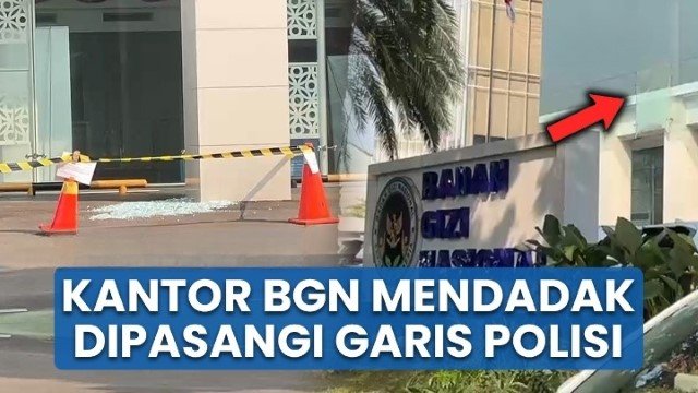 Geger Kantor BGN! Kaca Pecah Berantakan, Polisi Temukan Fakta Mengejutkan